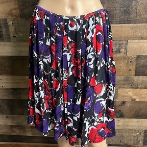 Calvin Klein Fully Lined Floral Skirt
